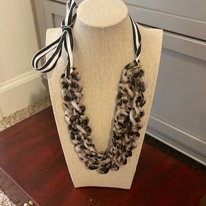 J Crew cheetah necklace